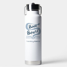 Bouteille d'eau reliée par un livre