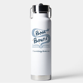 Bouteille d'eau reliée par un livre