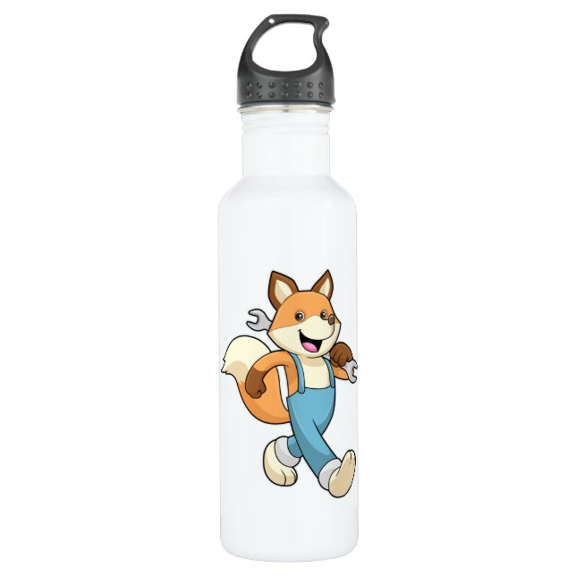 Bouteille D'eau Renard comme mécanique avec clé (Devant)
