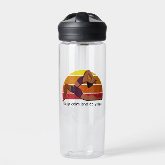 Bouteille D'eau Restez calme et faites du yoga