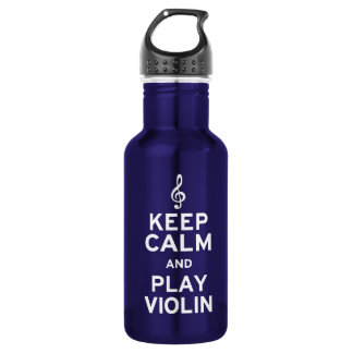 Bouteille D'eau Restez calme et jouez au violon