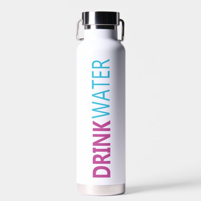 Bouteille D'eau Restez Hydraté, Buvez De L'Eau, Exercice Quotidien (Avant)