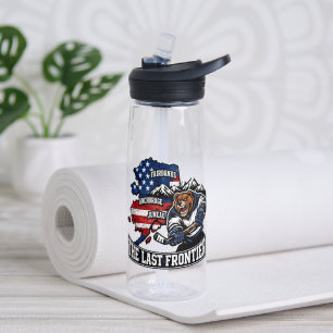 Bouteille D'eau Rétro Alaska The Last Frontier Carte de hockey sur