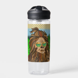 Bouteille D'eau Retro Bigfoot Vintage Colours Sasquatch Pop Art