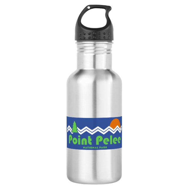 Bouteille D'eau Rétro du parc national de la Pointe-Pelée (Devant)