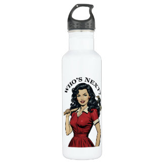 Bouteille D'eau Retro Pinup "Who's Next?" Water Bottle