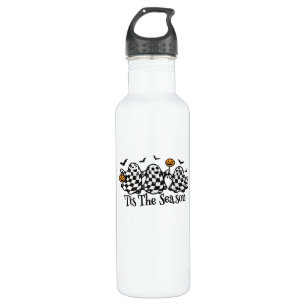 Bouteille D'eau Retro Tis Saison À damiers Halloween