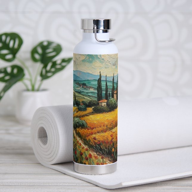 Bouteille D'eau Rêves toscans dorés (Yoga)