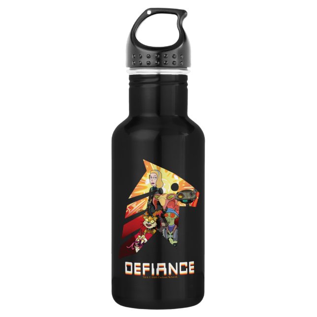 Bouteille D'eau RICK ET MORTY™| Espace Beth Defiance Crew (Devant)