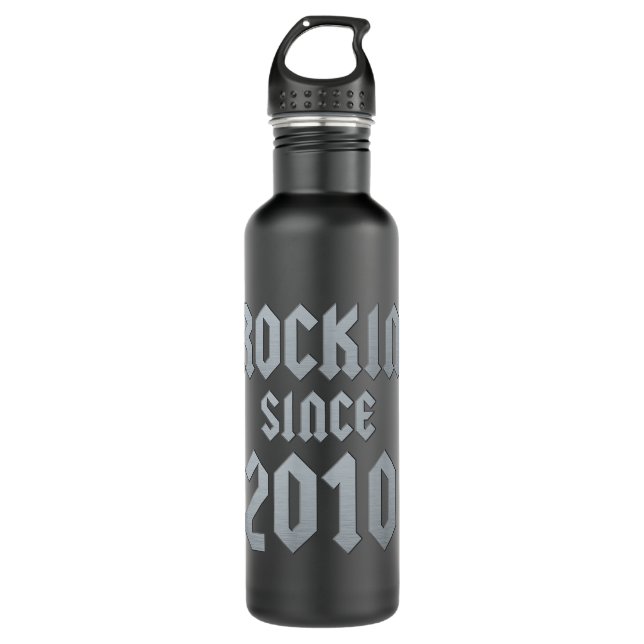 Bouteille D'eau Rock classique 12 ans 2010 12e anniversaire (Devant)