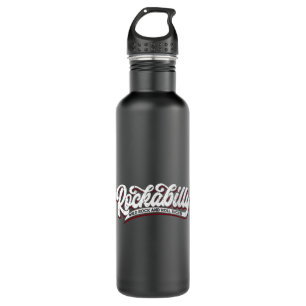 Bouteille D'eau Rockabilly Wild Rock N Roll - Typo - neg