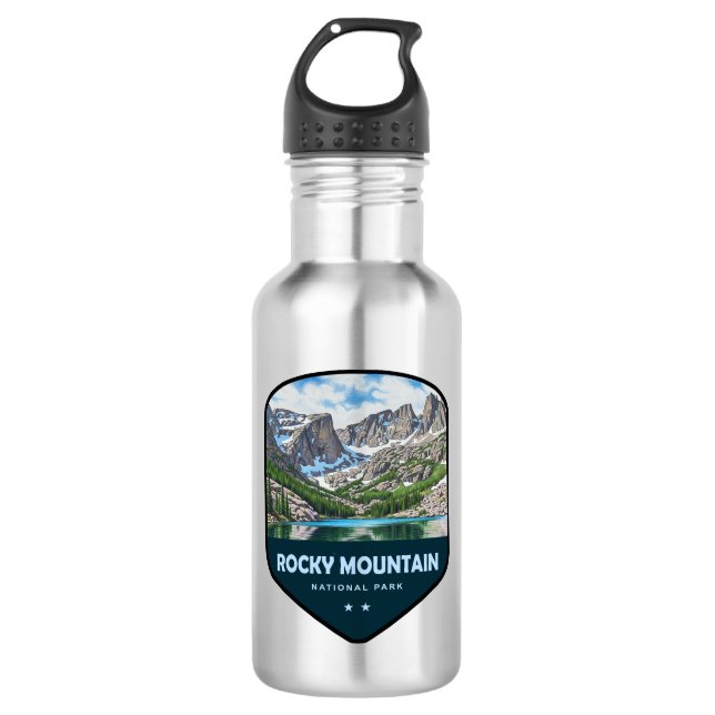 Bouteille D'eau Rocky Mountain National Park Shield (Devant)