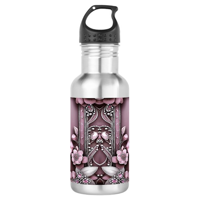 Bouteille d'eau rose (Devant)