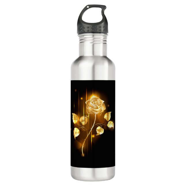 Bouteille D'eau Rose d'or ( rose d'or ) (Devant)