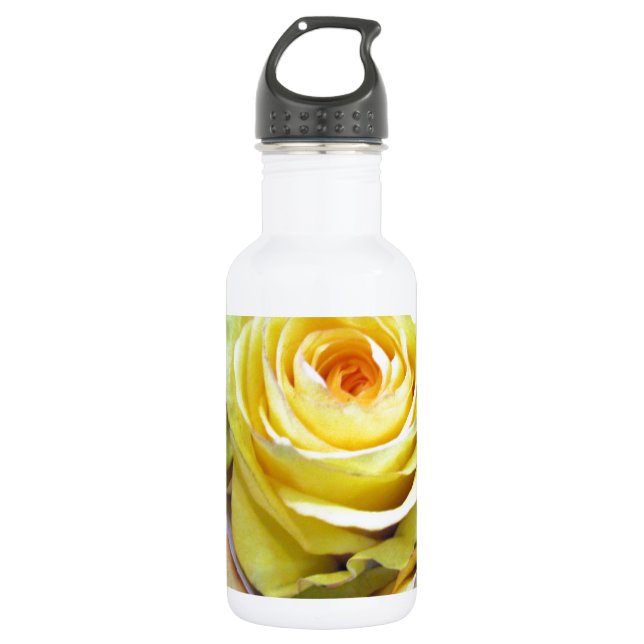 Bouteille D'eau Rose jaune et orange (Devant)