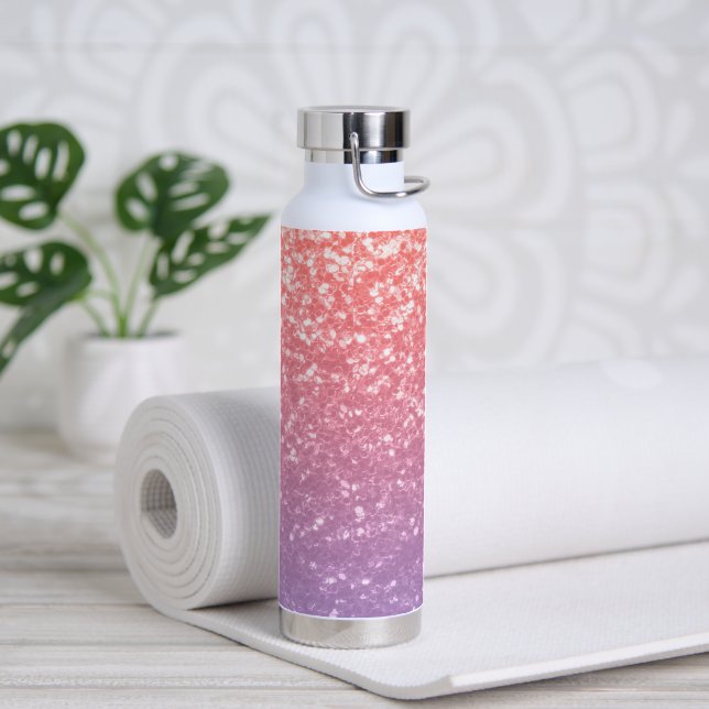 Bouteille D'eau Rose rose violet lavande faux pétille parties scin (Yoga)