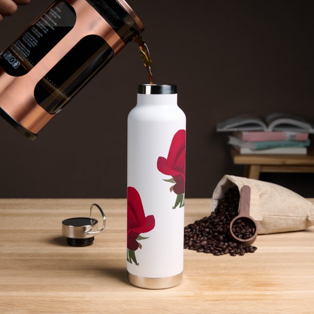 Bouteille D'eau Rose rouge - Red rose  (Gym)