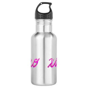 Bouteille D'eau rose xoxo