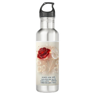 Bouteille D'eau Roses de lumière et d'amour