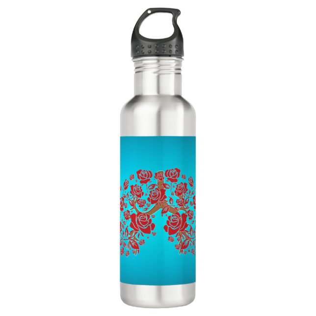Bouteille D'eau Roses et espoir (Devant)