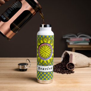 Bouteille D'eau Ruban de fleurs jaunes par Kenneth Yoncich