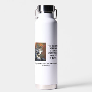 Bouteille D'eau Rudyard Kipling Force De La Citation De Loup Pack