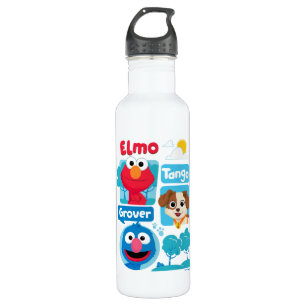 Bouteille D'eau Rue Sésame Elmo, Tango, & Grover Park Graphic