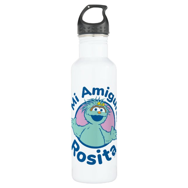 Bouteille D'eau Rue Sésame | Mi Amiguita Rosita (Devant)