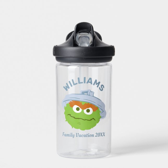 Bouteille D'eau Rue Sésame | Oscar le Grouch Famille Vacances (Avant)