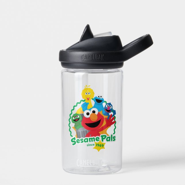 Bouteille D'eau Rue Sésame | Sesame Pals depuis 1969 (Gauche)