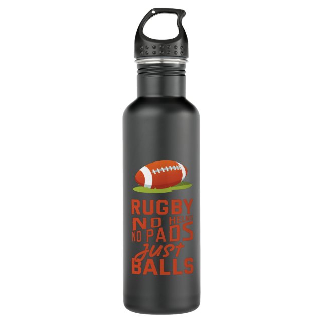 Bouteille D'eau Rugby Sport Cadeau (Devant)