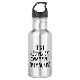 Bouteille D'eau Sac à couchage Tente Feu de campagne Bikepacking