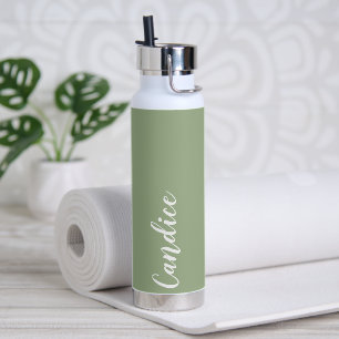 Bouteille D'eau Sage Green Mariage personnalisé Bridesmaid