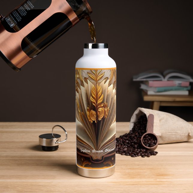 Bouteille D'eau "Sagesse du livre" (Café)