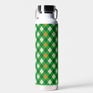 Bouteille D'eau Saint-Patrick irlandais couleur argyles