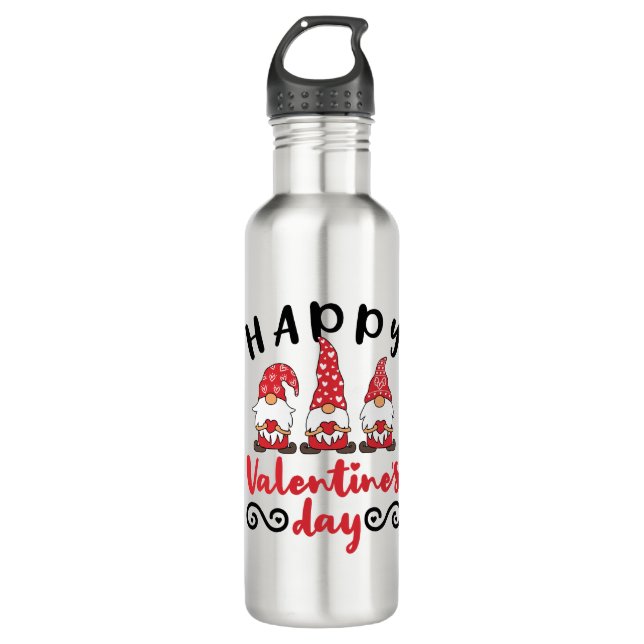 Bouteille D'eau Saint-Valentin Gnome Swedish Tomte (Devant)
