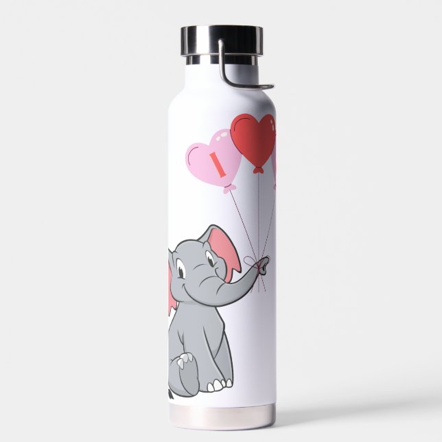 Bouteille D'eau Saint Valentin mignon Je t'aime coeur (Gauche)
