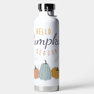 Bouteille D'eau Saison Citrouille Hello