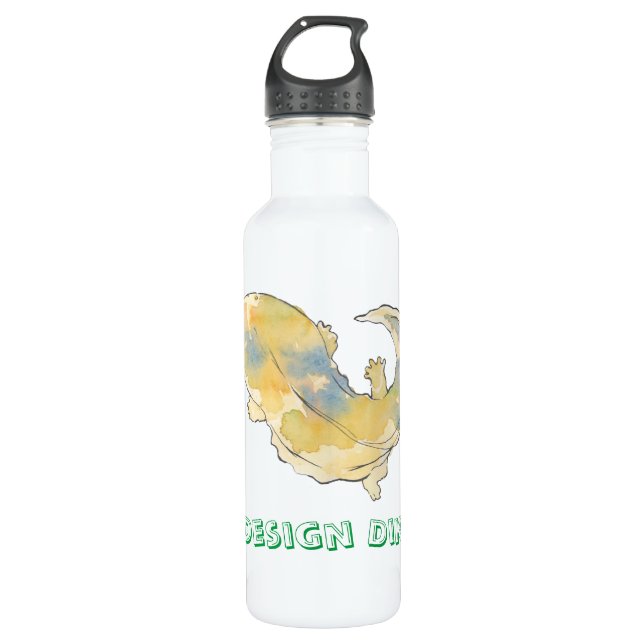 Bouteille d'eau - Salamandre géante japonaise - (Devant)