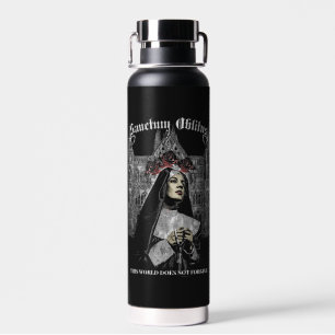 Bouteille D'eau Sanctum Oblitus - Gothique Streetwear Design