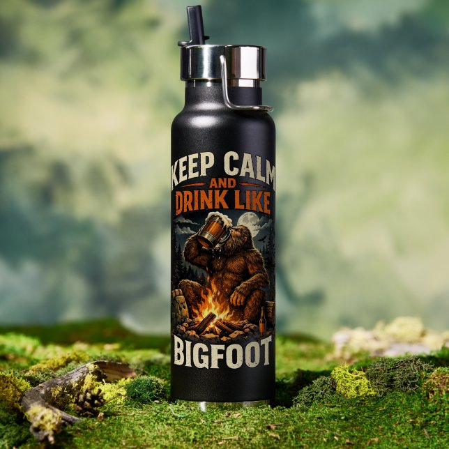 Bouteille D'eau Sasquatch Bigfoot (Extérieur (pivotée))