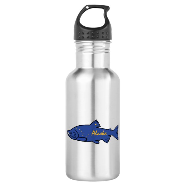 Bouteille D'eau Saumon de l'Alaska du poisson (Devant)