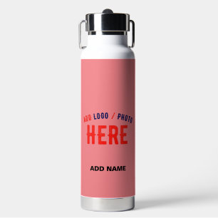 BOUTEILLE D'EAU SAUMON MODERNE ET MODERNE, PINK VÉRIFIÉ MARQUE