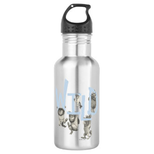 Bouteille D'eau SAUVAGE   Wild Things et Max - Bleu