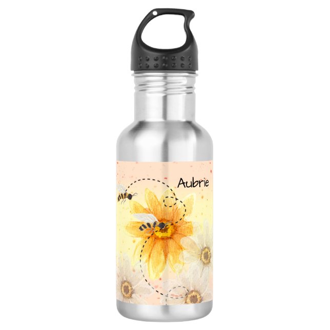 Bouteille d'eau Sauvez l'abeille (Devant)