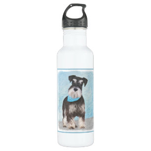 Bouteille D'eau Schnauzer (Miniature) Peinture - Joli chien origin