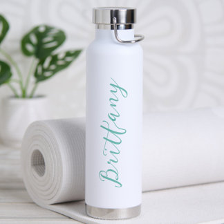 Bouteille D'eau Script personnalisé minimaliste moderne