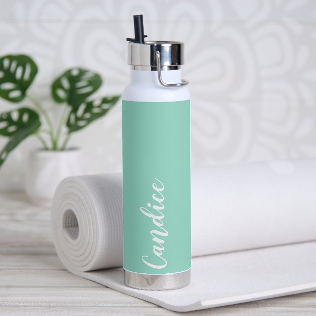 Bouteille D'eau Seafoam Mariage personnalisé Bridesmaid (Yoga)
