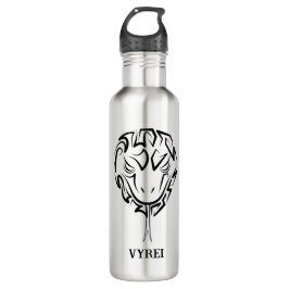 Bouteille D'eau Serpent tribal noir et blanc