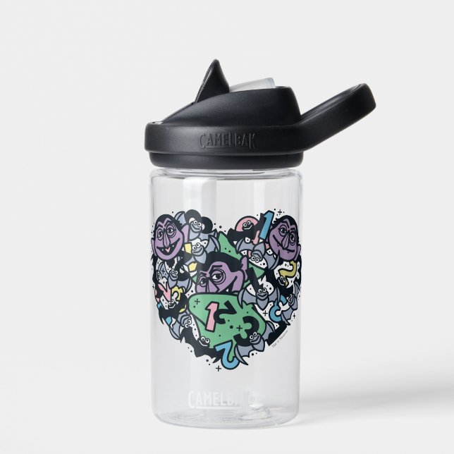 Bouteille D'eau Sésame Sésame | Comte von Count Doodle Heart (Gauche)